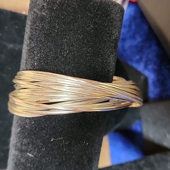 B0640 Silpada 925 Sterling Silver 21 Bangle Salute Bracelet - Picture 7 of 9